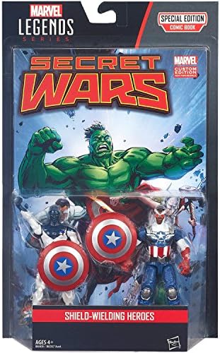Marvel Legends Series Comic Shield-Wielding Heroes, 2-Pack