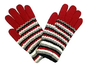 NPRC Stylish Winter Woolen Warm Soft Womens/Girls Hand Gloves Above 14 Years