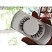 ELVASEN Handmade 3D luxurious 100% Real Mink Natural Long Cross False eyelashes - Reusable Makeup Crisscross Fake eye lashes Extension- Eyelash Strips (2 Pair)