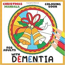 Coloring Book for Adults with Dementia:Christmas Mandala: Simple
