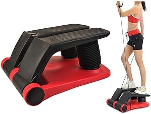 INTBUYING Stepper Climber Fitness Machine Resistant Cord Step Aerobics Machine Stair Stepper Exercise Equipment Exercise Slimming Machine