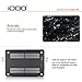iDOO MacBook Pro 13 Case 2017 & 2016 Release A1706 / A1708, Soft Touch Plastic Hard Case Cover for Newest MacBook Pro 13 inch with/Without Touch Bar - Rich Black Marble