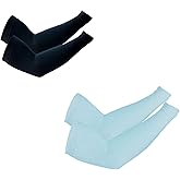 PFFY 2 Pairs UV Protection Cooling Arm Sleeves for Men and Women UPF 50 Sun Sleeve