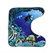 NUOLUX 3pcs/Set Ocean Style Underwater World Dolphin Carpe Toilet Mat