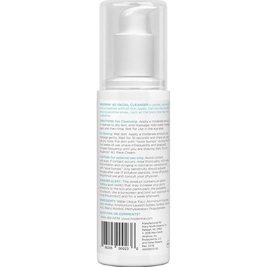 mederma aqua glycolic facial cleanser