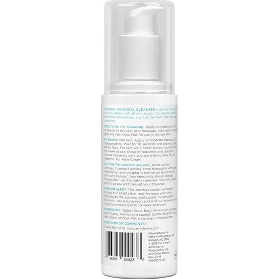 mederma aqua glycolic facial cleanser