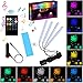 Car LED Strip Light Interior,TOSPRA 4PCS 48 LED Multicolor Music Car Atmosphere Light,Sticky Foam Adhesive,Sensitively Wireless Remote Control with Sound Active Functionthumb 1