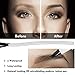 Microblading Tattoo Eyebrow Pen with Four Tips,Waterproof Ink Gel Tint Drawing Eyebrow Pencil,Long Lasting Smudge-Proof Natural Hair-Like Defined Brows All Day (Brown)