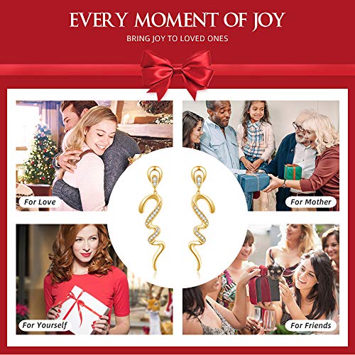 51N1mjcyOVL Italina Bijoux Pendientes Mujer Joyería de Moda Pendientes en forma de serpiente Baño de Rodio/Oro/Oro-rosa con… Italina Bijoux Pendientes Mujer Joyería de Moda Pendientes en forma de serpiente Baño de Rodio/Oro/Oro-rosa con… - Imagen 6