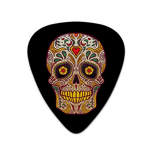 Skull Day of the Dead Southwestern Novelty Guitar Picks Medium Gauge - Set of 6