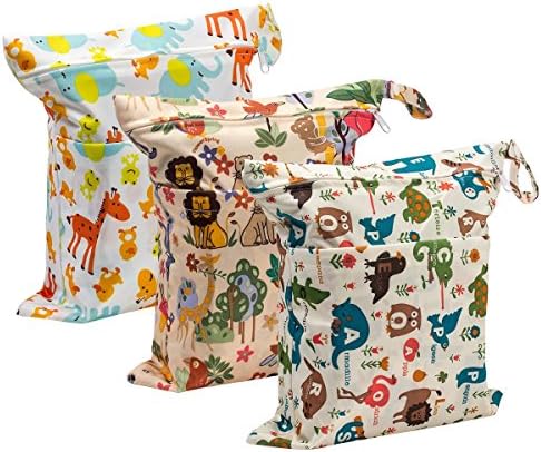 Biubee おむつポーチ ウェットバッグ 3枚セット おむつ収納バッグ 防水 消臭 おしりふき 着替え タオル 水着 お風呂用品入れ ドライ布用 保育園 旅行 プール 温泉 スポーツジム マルチポーチ 掛けバッグ ベビー用品 プレゼント Rwenzorisustainable Org