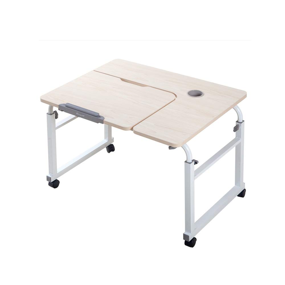 KOMOREBI Overbed Table on Wheels Over The Bed Table Laptop Cart Laptop