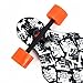 Backfire New Cruiser Drop Through Longboard Complete Professional Longboards, balck and white