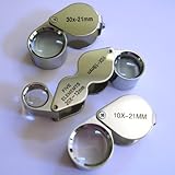 BestDealUSA 3PCS Jewelers Eye Loupe Magnifying Magnifier gem Set 10x+30x+10x20xMagnifier