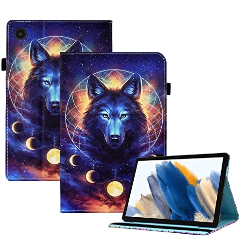 CXTCASE Hülle für Samsung Galaxy Tab A8 2021 10.5 Zoll/SM-X200 / SM-X205 / SM-X207, Schutzhülle Cover Case mit Standfunktion für Samsung Galaxy Tab A8 2021/2022, Weltraumwolf