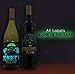 Morbid Enterprises Halloween Glow in The Dark Wine Bottle Label Stickers (8 Labels)