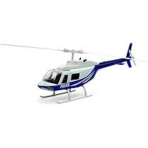 New Ray Bell 206 Helicopter Dark Blue and White Police Sky Pilot