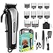 Beautural Professional Cordless Pet Grooming Clipper Kit, Low Noise Rechargeable Dog & Cat Hair Trimmer with Combs, Scissors, Styling Apron, Storage Case