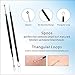 Pimple Popper Tool Kit 11 Pcs, Ybaoo Blackhead Remover Pimple Extractor Tools with Metal Case for Quick and Easy Removal of Blackheads,Pimples,Whiteheads,Zit Popper,Forehead,Facial and Nose (Black)