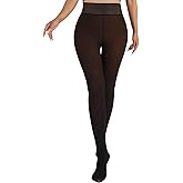 ARMOROSE Fleece Lined Tights Women,Fake Translucent Thermal leggings Winter Warm Pantyhose Skin Colored