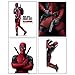 Deadpool --- Set of 4 PHOTO PRINTS / Mini POSTERS of the HIT Marvel Comics Movie starring Ryan Reynolds as Wade Wilson