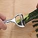 KOLPCTT New Zinc Alloy Fruit Parer - Y-shaped Svivel Peeler- Polished & Heavy-duty Metal Shaving Knife - Practical & Simple Kitchen Gadget, Silver