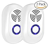 Plug In Ultrasonic Pest Repeller (2 pack) - Squirrel Rodent, Mice Rats Insects Mosquito Repellent Indoor and Outdoor - Get All The Pest Control
