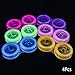 4PCS Colorful R and L Sigh Contact Lens Soaking Box Portable Mini Plastic Travel Holder Storage Case(random color)