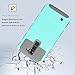 LG Tribute 5 Case,LG K7 Case, EC™Premium Extra Slim Shockproof Case, Hybrid Dual Layer [TPU + Soft Silicone] Protective Case Cover for LG Tribute 5 / LG K7 (Turquoise+Grey)