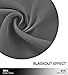 NICETOWN Grey Valances for Window - Farmhouse W52 x L18 inches Scalloped Pole Pocket Curtains Small Window Wave Drapes/Draperies for Kitchen/Home Decor, Living Room, Grey, 2 Pairs