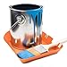 CAN-BUDDY Clip On Paint Can Drip Guard - Spill Proof Painters Tray Set - 2 PACK of 1 QUART +1 GALLON - Mess Free Painting Pan with Brush Rest, Rag Holder, and Tool hooks - Bucket / Pail Base Extender