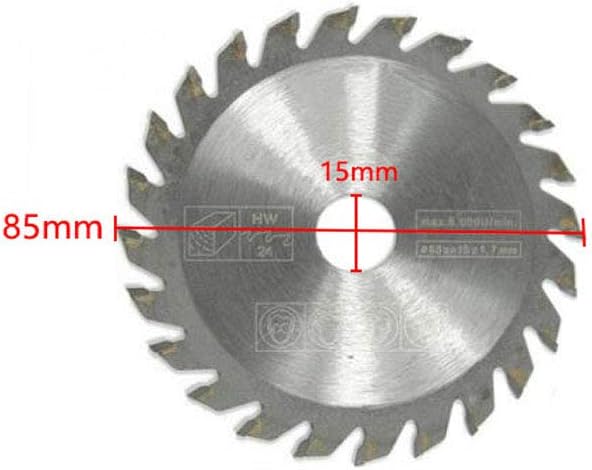 VideoPUP 1pcs 85mm Diameter Carbide Circular Saw Blade(85mmx15mmx24T)