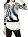 Allegra K Woman Striped Point Collar Long Sleeves Layered Tunic Shirt
