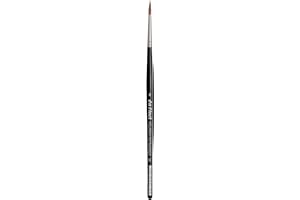 DA VINCI BRUSHES da Vinci Watercolor Series 36 Paint Brush, Round Russian Red Sable with Black Handle, Size 4