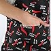 Flying Frog Bib Apron with Pockets for Men and Women - Chili Pepper Apron - Extra Long Ties - Easy to Wear