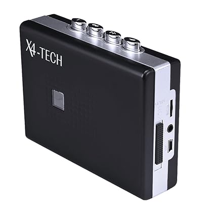 X4-Tech 700420 Skywalker II Kassettenspieler mit Digitalisierer (3,5mm Klinkenstecker, USB)
