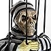 HollyHOME Halloween Decoration Hanging Caged Animated Jail Prisoner Skeleton Terror Decoration Flashing Light up Prop Toy