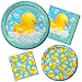 Creative Converting Rubber Duck Round Paper Dinner Plate, 9