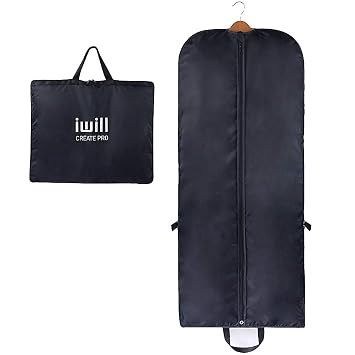 55l X235w Tri Fold Travel Garment Suit Bag For Long Coat Wedding Dress Mens Dinner Jacket Travel Clothing Carrier Bag