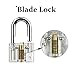 6pcs Transparent Lock Set, Sopoby Visible Cutaway Pin Tumbler Keyed Padlock Clear Locks for Locksmith Beginner