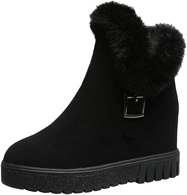 winter wedge boots with fur