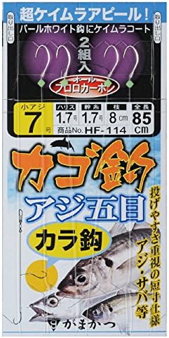 Amazon がまかつ Gamakatsu カゴ釣りアジ五目仕掛 カラ鈎 Hf114 7 1 7 Gamakatsu がまかつ 完成仕掛け