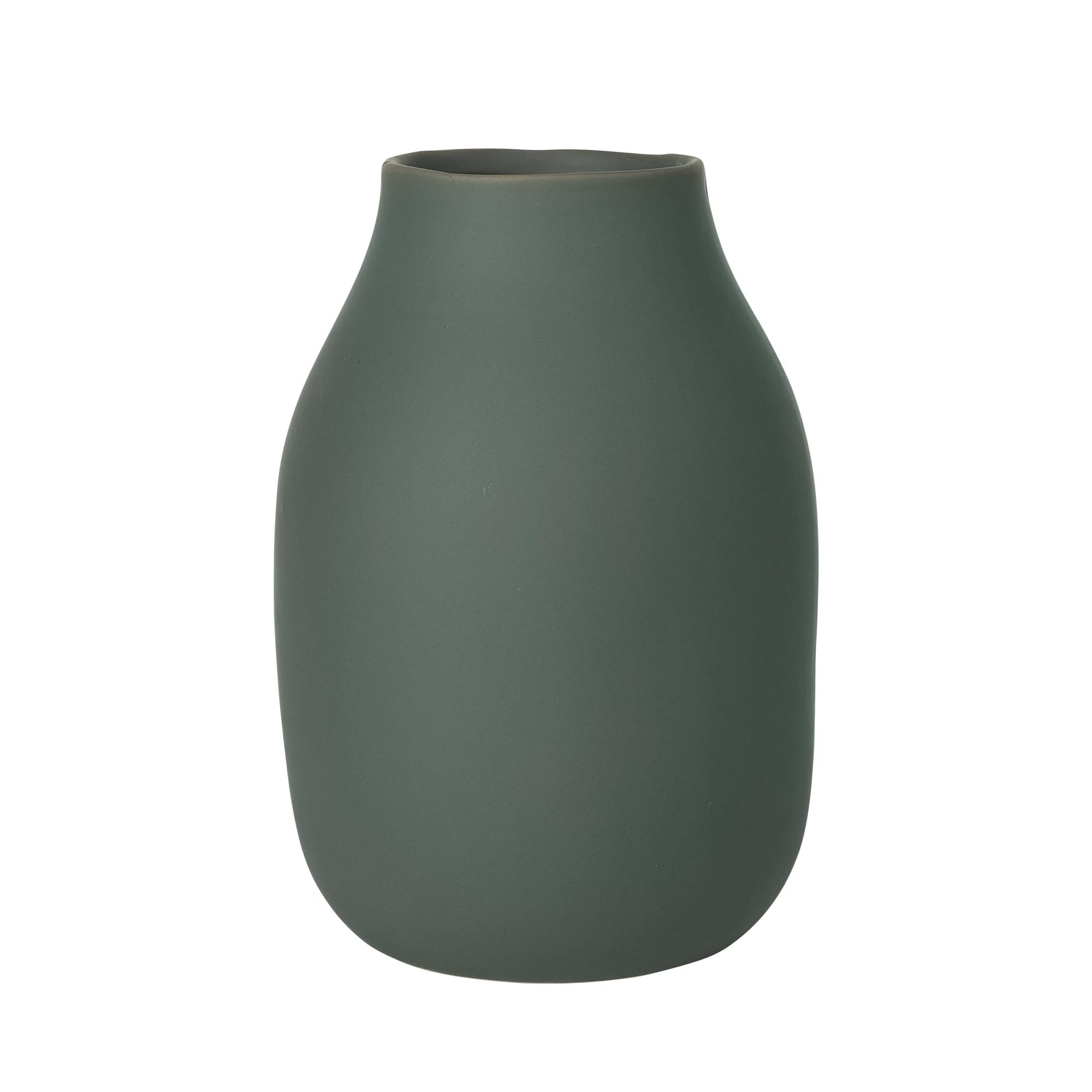 blomus Vase-65704 Vase Porcelain Agave Green Height 20 cm Diameter 14 cm