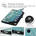 Fintie Folio Case for Amazon Fire HD 8 (Previous Generation - 6th) 2016 release - Slim Fit Premium Vegan Leather Standing Protective Cover With Auto Wake / Sleep, Blossom
