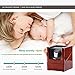 [New Style Rubber Wood] Love Nest Wood Automatic Single Watch Winder, Pure Handmade Watch Holder Winder with Automatic Japanese Mabuchi Motor, Rotator Watch Winder for Men（Power Included）