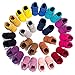 ABOZY Baby Boys Girls First Walkers Tassel Soft Non-Slip Crib Shoes Moccasin Sandal (13cm(12-18moths), Style 2)