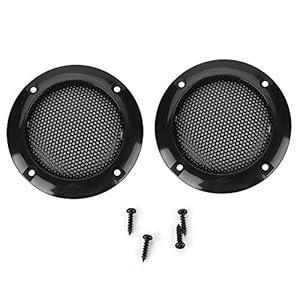 Luidspreker gaasafdekking, 2 inch luidspreker Decoratieve stalen gaascirkel Autoluidspreker Subwoofer Beschermende…