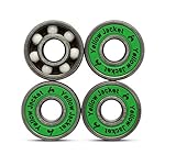 Yellow Jacket Premium Fidget Spinner Replacement Bearings, 1 Ceramic Spin Bearings, 3 Steel Jungle Green Counterweight Bearings