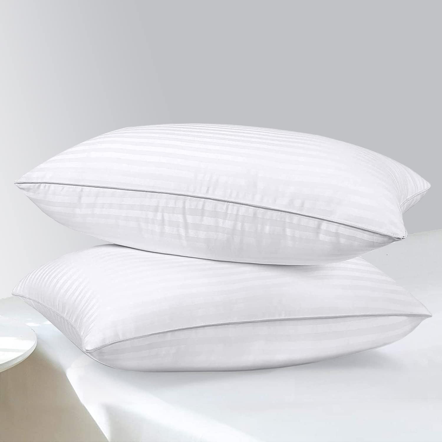 HOMELAB 2 Pack Queen Pillows for Sleeping 100 Breathable Cotton