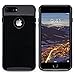 iPhone 7 Plus Case, ULAK Knox Armor Slim [Dual Layer] Protection [Scratch Resistant] Hard Back Cover [Shock Absorbent] TPU Bumper Case for Apple iPhone 7 Plus [5.5 inch]-[Jet Black]